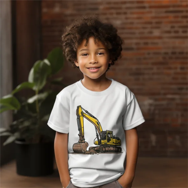 Grävmaskin t-shirt för barn - Bild 2