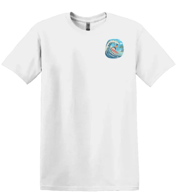 Surfing bröstficka - t-shirt för vuxna