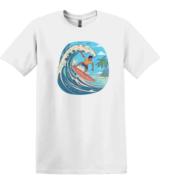 Surfing - t-shirt för vuxna