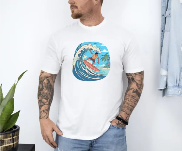 Surfing - t-shirt för vuxna - Bild 2